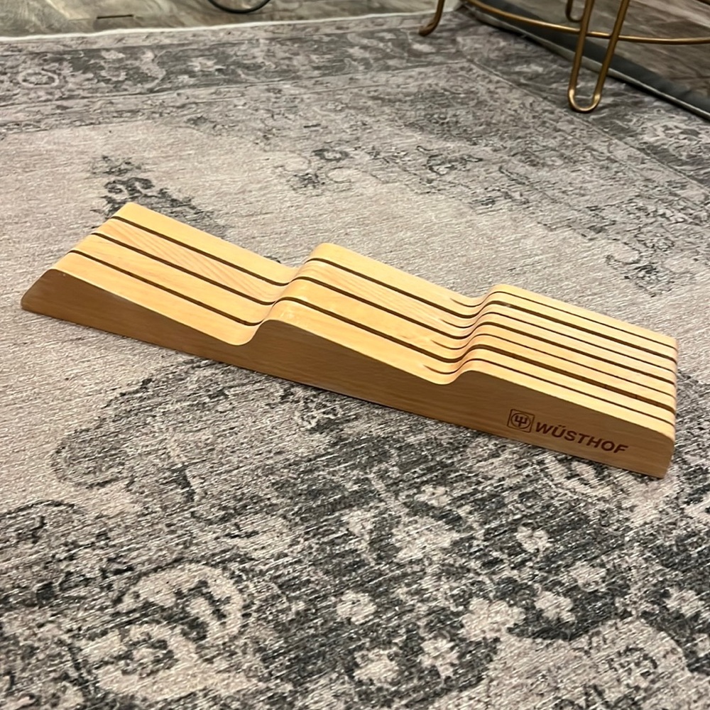 Wustof European Beech In-Drawer Knife Organizer